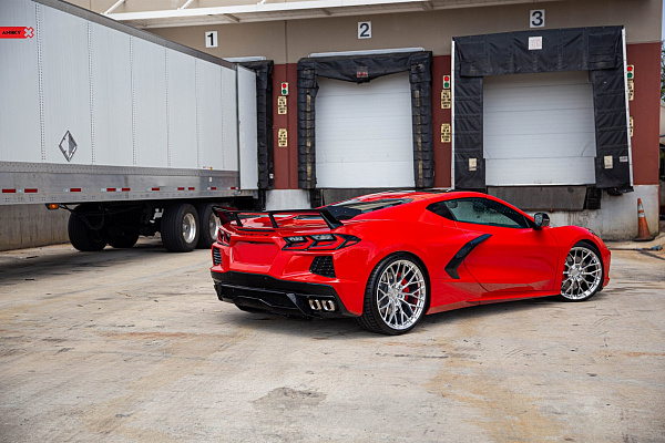Фото дисков Anrky AN10 Полированный лак на Chevrolet Corvette C8