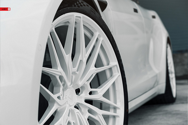 Фото дисков Anrky S1-X1 Белый глянец на Tesla Model S