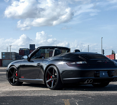 Фото дисков Vossen CV3 на Porsche 911 VI