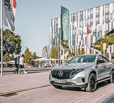Фото дисков BRABUS Monoblock Z (Platinum Edition) на Mercedes-Benz EQC