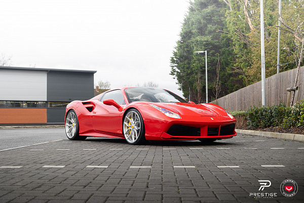 Фото дисков NOVITEC NF11 Глянцевый лак на Ferrari 488