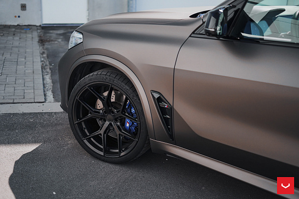 Фото дисков Vossen HF-5 Черный сатин на BMW X5/X5 M (G05/G18/F95)