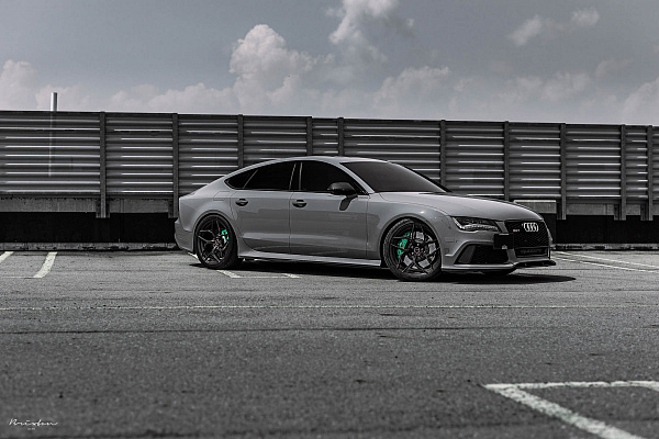 Фото дисков Brixton Forged PF5 Глянцевый темный лак на Audi A/RS 7 (4G)