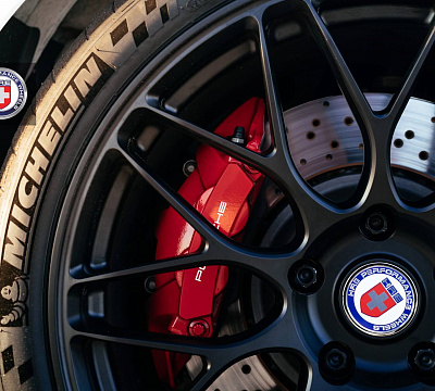 Фото дисков HRE RC100 на Porsche Cayman II