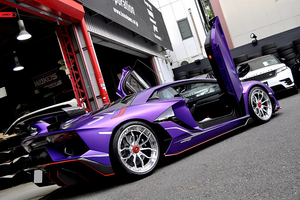 Фото дисков Anrky AN31 Полированный лак на Lamborghini Aventador