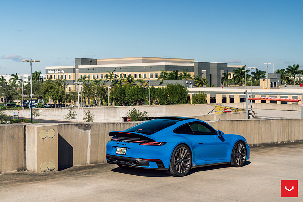 Фото дисков Vossen HF-4T Сатиновый графит на Porsche 911 VIII