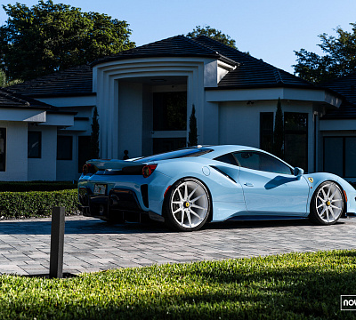 Фото дисков NOVITEC NF10 на Ferrari 488