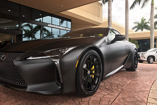 Фото дисков HRE S204 Черный сатин на Lexus LC 500