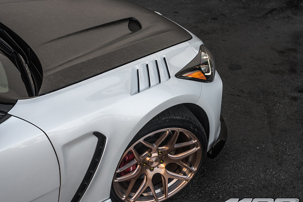 Фото дисков MRR FS01 Глянцевое темное золото на Kia Stinger