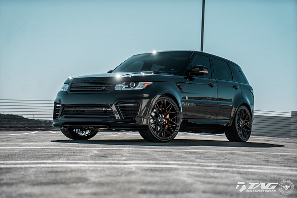 Фото дисков Vossen UV-1 Черный глянец на Land Rover Range Rover Sport II