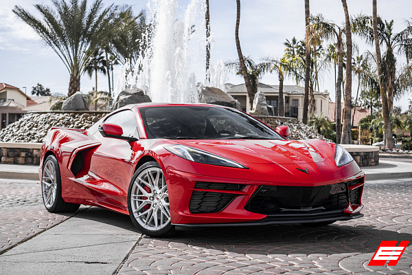 Фото дисков Vossen EVO-5 Глянцевый лак на Chevrolet Corvette C8
