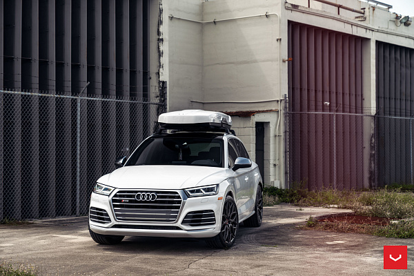 Фото дисков Vossen HF-2 Сатиновый графит на Audi Q5 (FY)