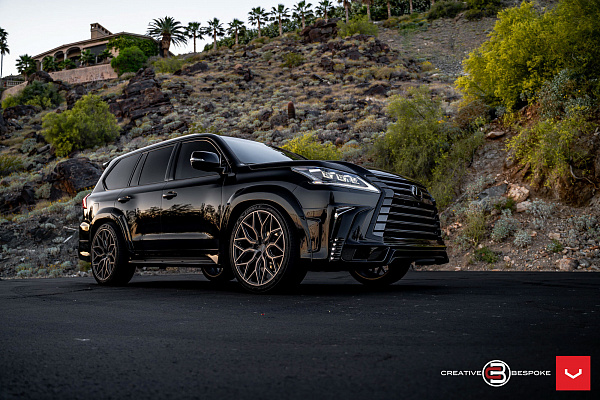 Фото дисков Vossen HF-2 Сатиновый графит на Lexus LX III