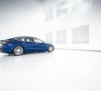 Фото дисков Vossen VFS-1 на Tesla Model 3