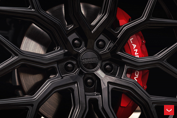 Фото дисков Vossen HF-2 Черный сатин на Range Rover IV