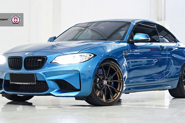 Фото дисков HRE P204 Сатиновая бронза на BMW 2/M2 (F22/F87)