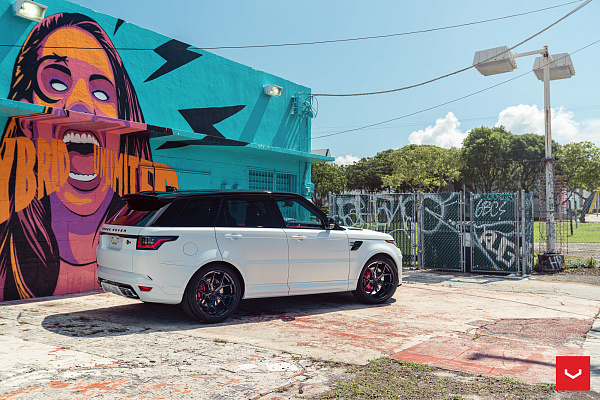 Фото дисков Vossen HF-5 Черный глянец на Range Rover Sport II