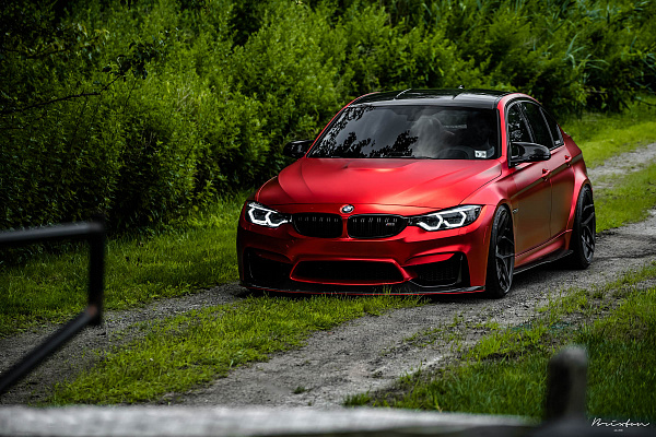 Фото дисков Brixton Forged PF5 Сатиновый темный лак на BMW 3/M3 (F3x/F80)