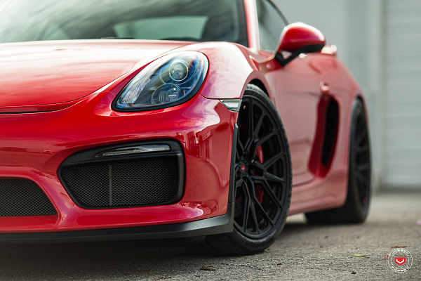 Фото дисков Vossen M-X3 Черный сатин на Porsche Cayman II