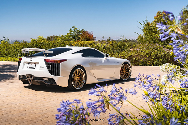 Фото дисков Anrky AN30 Сатиновое золото на Lexus LFA