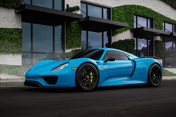 Фото дисков Anrky AN38 Черный сатин на Porsche 918 Spyder
