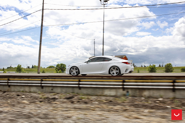 Фото дисков Vossen CV5 Серебро на Lexus RC
