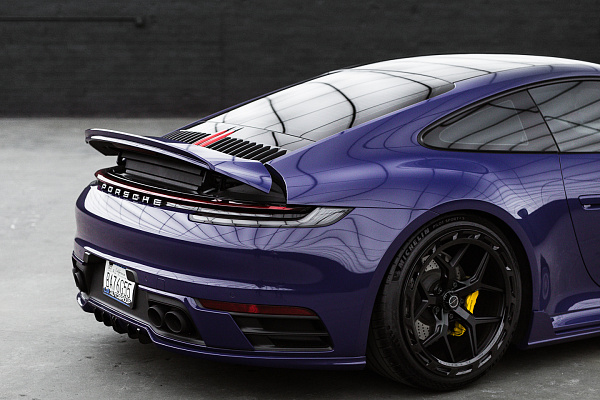 Фото дисков Brixton Forged PF7 Aerotech Черный сатин на Porsche 911 VIII