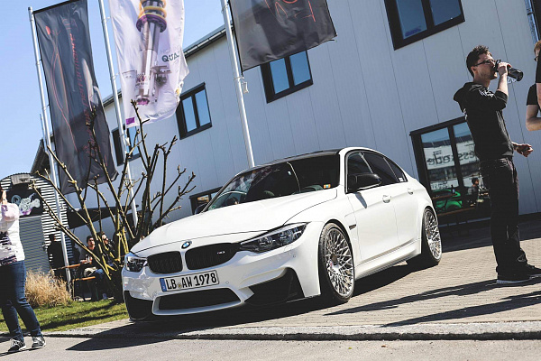 Фото дисков HRE 501M Сатиновый тонированный лак на BMW 3/M3 (F3x/F80)