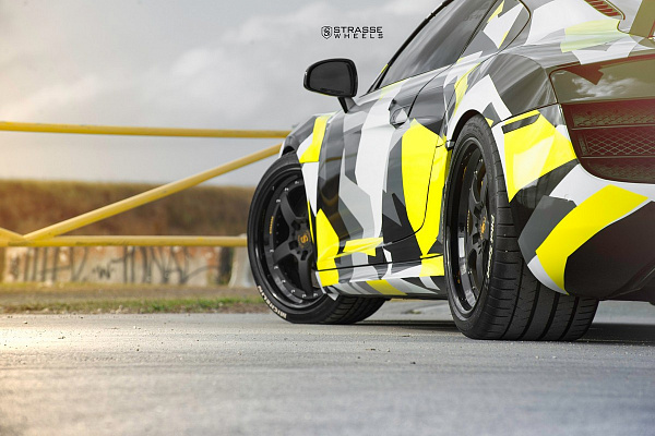 Фото дисков Strasse Wheels S5 Performance Черный сатин на Audi R8 (Typ 42)