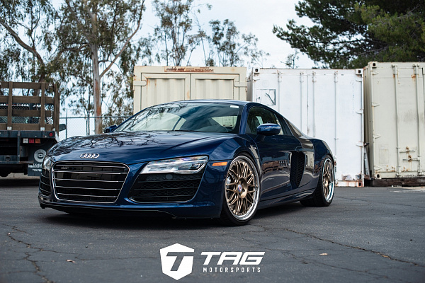 Фото дисков HRE C100 Глянцевое темное золото на Audi R8 (Typ 42)