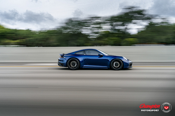 Фото дисков Vossen RS92 Черный сатин на Porsche 911 VIII