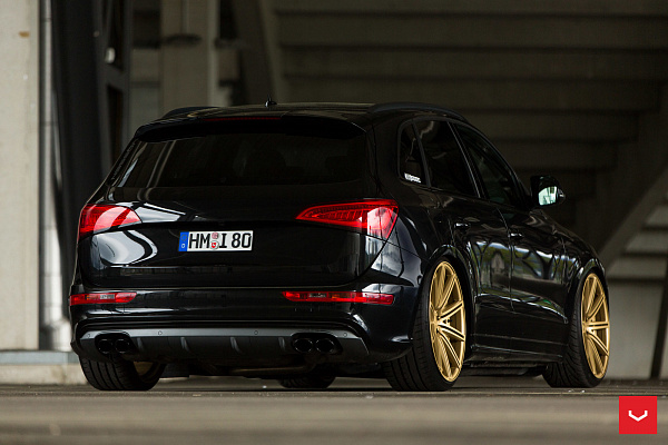 Фото дисков Vossen CV4 Сатиновое золото на Audi Q5 (8R)