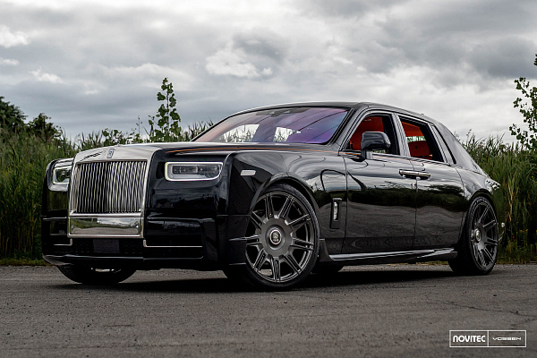 Фото дисков NOVITEC SP2 Глянцевый темный лак на Rolls-Royce Phantom
