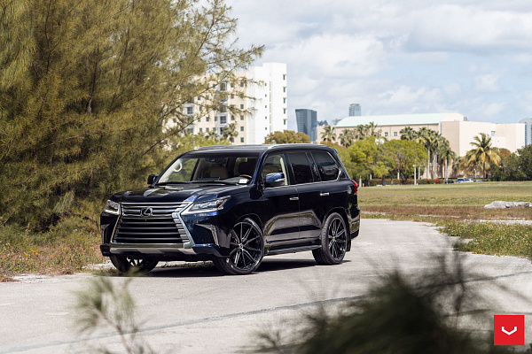 Фото дисков Vossen HF-3 Глянцевый темный лак на Lexus LX III