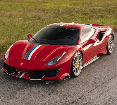 Фото дисков Strasse Wheels SV10 Deep Concave FS на Ferrari 488