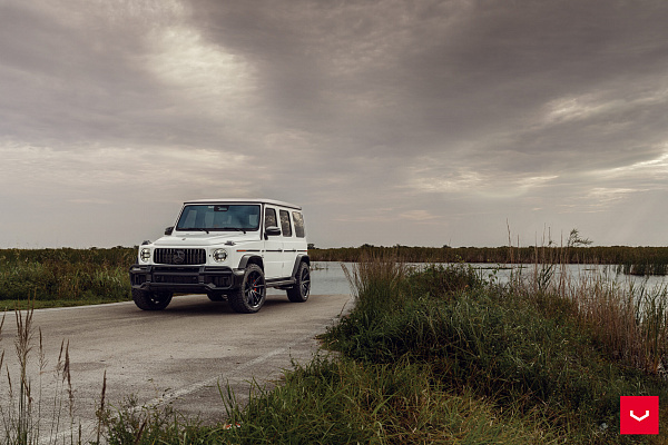 Фото дисков Vossen HFX-2 (5-Lug) Черный глянец на Mercedes-Benz G-Class III