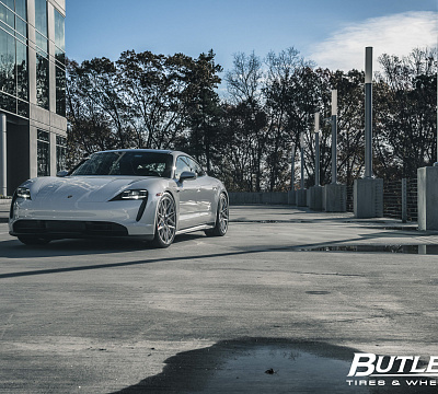 Фото дисков Vossen EVO-5R на Porsche Taycan I