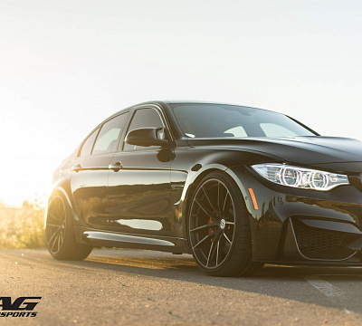 Фото дисков HRE P104 на BMW 3/M3 (F3x/F80)