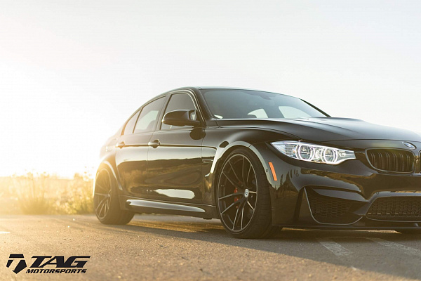 Фото дисков HRE P104 Черный сатин на BMW 3/M3 (F3x/F80)