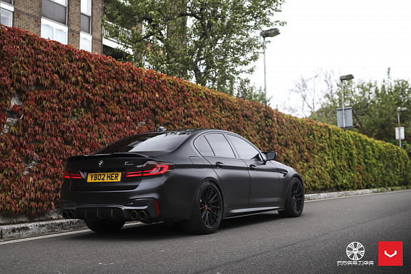 Фото дисков Vossen HF-3 Черный сатин на BMW 5/M5 (G30/F90)