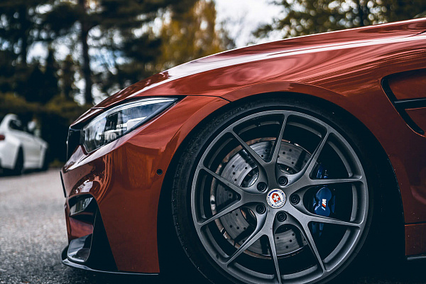 Фото дисков HRE P101 Сатиновый графит на BMW 3/M3 (F3x/F80)