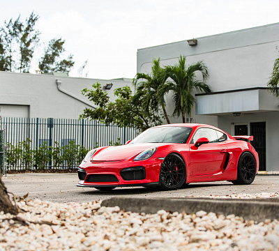 Фото дисков Vossen M-X3 на Porsche Cayman II