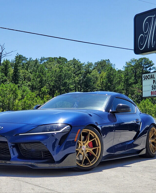 Фото дисков P101 Сатиновое золото на Toyota Supra A90