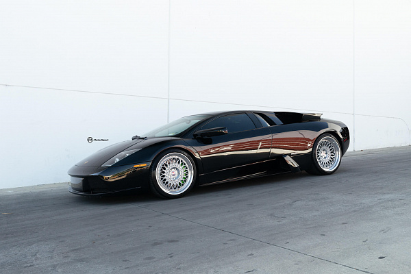 Фото дисков HRE 501 Серебро на Lamborghini Murcielago