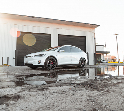 Фото дисков Vossen HF-4T на Tesla Model X