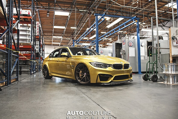 Фото дисков HRE P104 Сатиновая бронза на BMW 3/M3 (F3x/F80)