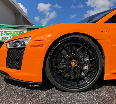Фото дисков Strasse Wheels SV10M Deep Concave FS на Audi R8 (4S)