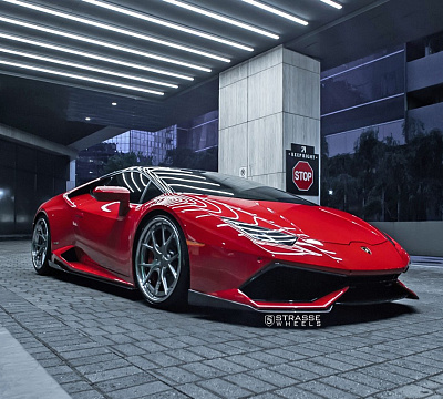 Фото дисков Strasse Wheels SM5R Deep Concave FS на Lamborghini Huracan