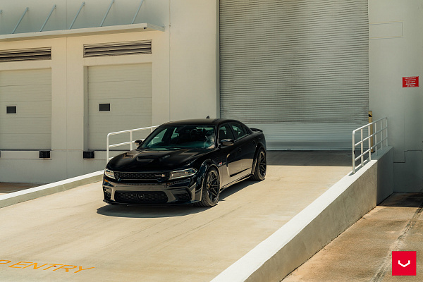 Фото дисков Vossen HF-7 Черный сатин на Dodge Charger VII