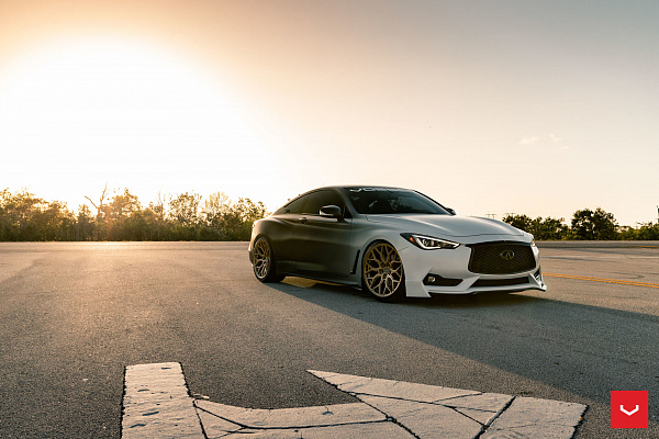 Фото дисков Vossen HF-2 Глянцевое золото на Infiniti Q60 II